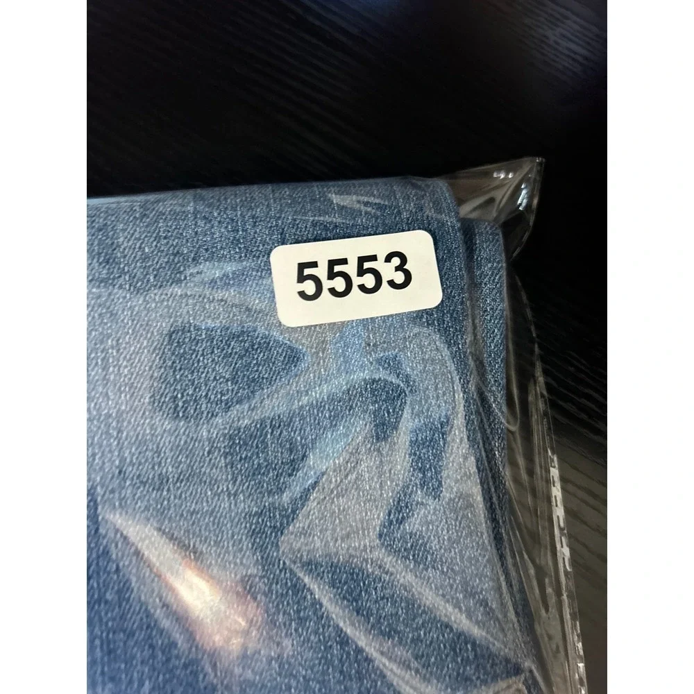 Judy Blue High Rise Wide Leg Jeans Womens 1/25 Distressed Stretch Med Blue Denim